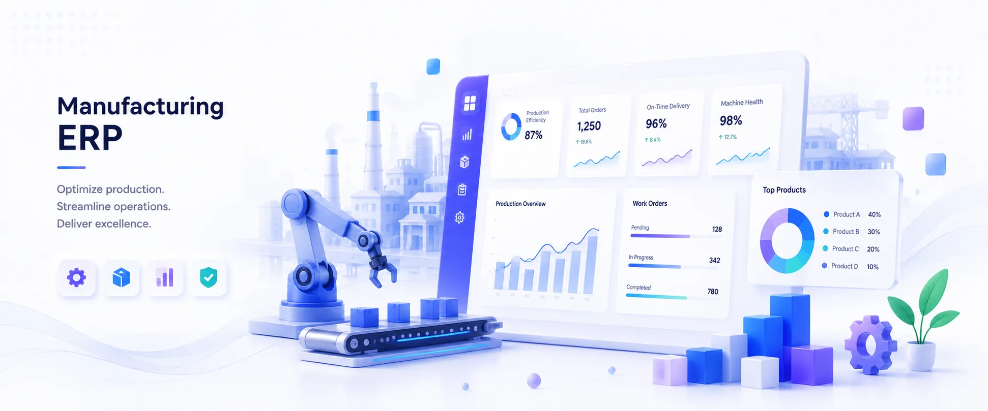 Manufacturing ERP interface preview